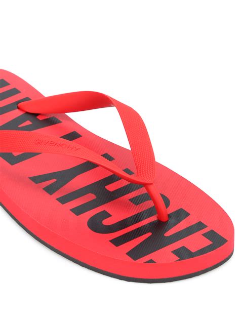 givenchy flip flops favelas logo|Givenchy slides for women.